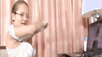 Teen Paris Milan shows her Big Tits