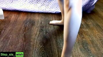 First Anal Creampie Stepsister, Cum Flows Out Of Gaping Anal Hole