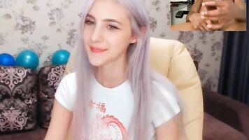 Russia girl Ann aka IForSincerity helping a black man to cum