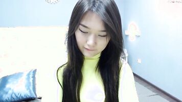 Young anime webcam model, Asian pussy, naked tits, masturbat