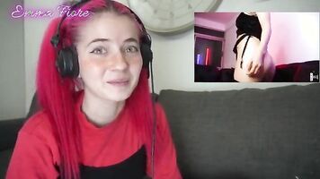 Petite teen reacting to Amateur Porn - Emma Fiore