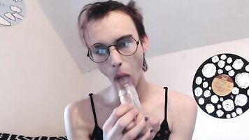 Blowing one of my toys